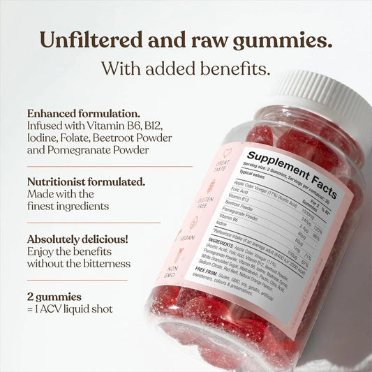 Free Soul Apple Cider Vinegar Dietary Supplement - 60 Gummies