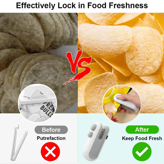 USB Rechargeable Mini Bag Sealer for Food Storage
