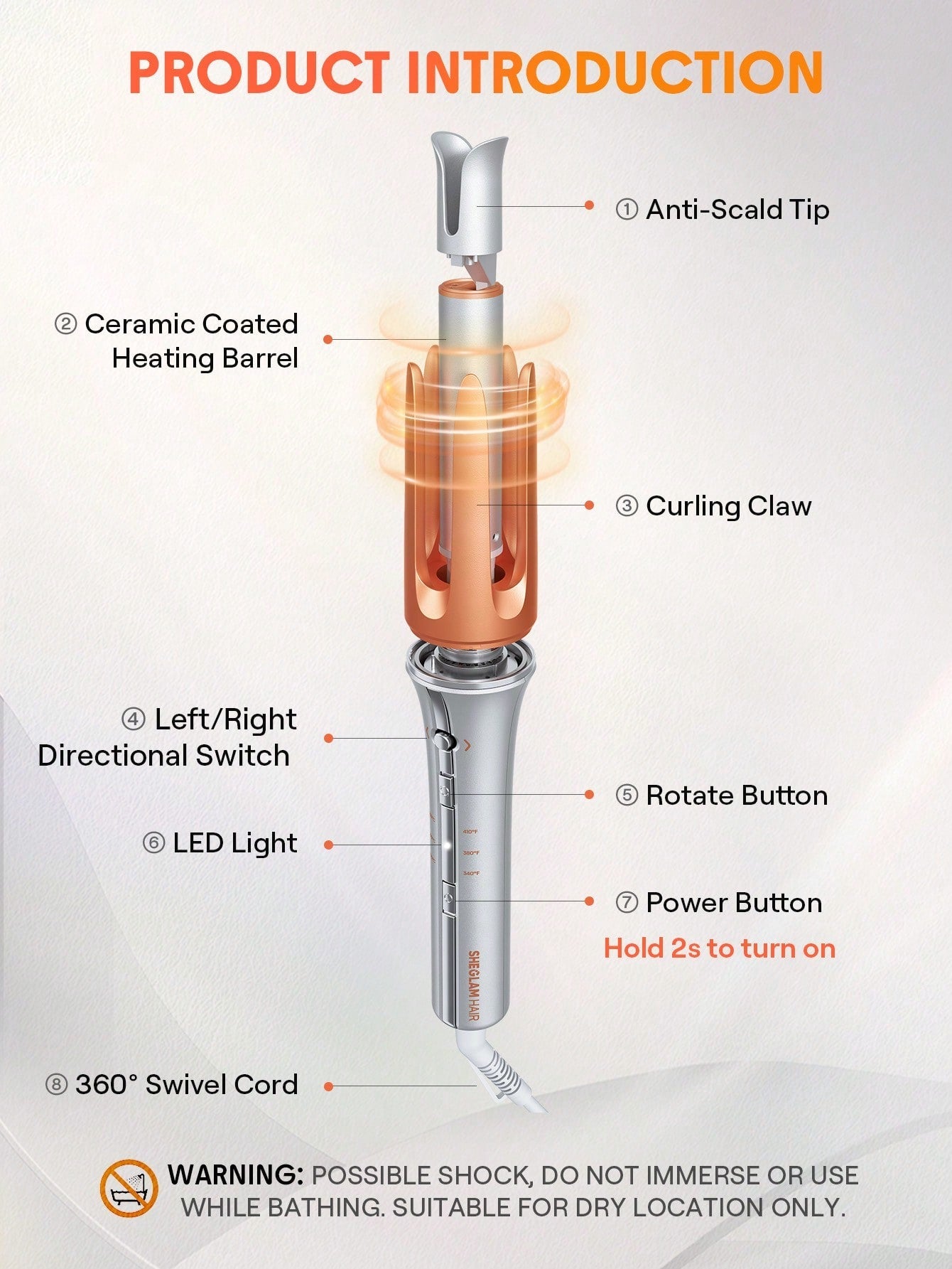 Sheglam Smart Hair Curler-Salon-Quality Curls at Home Zenifie
