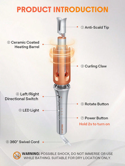 Sheglam Smart Hair Curler-Salon-Quality Curls at Home Zenifie