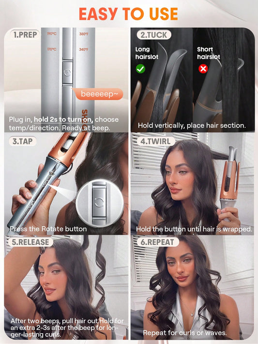 Sheglam Smart Hair Curler-Salon-Quality Curls at Home