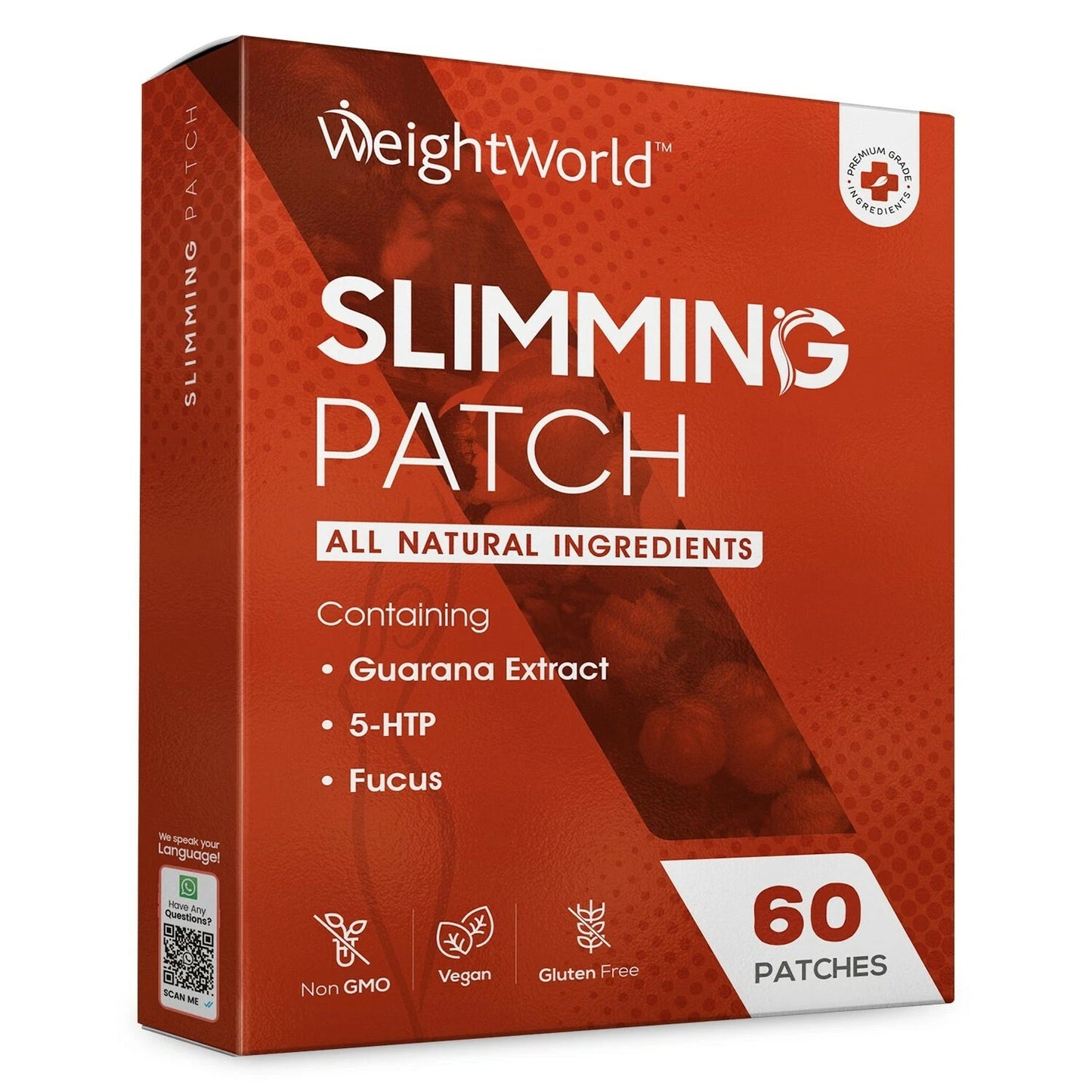 Slimming 60 Patches for Waist,Belly,Thighs, Butt & Other Body Part 2 Months Pack