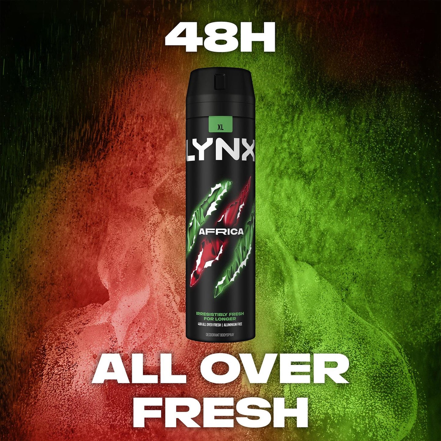 Lynx XL 48-Hour High Definition Fragrance Body Spray Deodorant, 6 Pack, 200ml