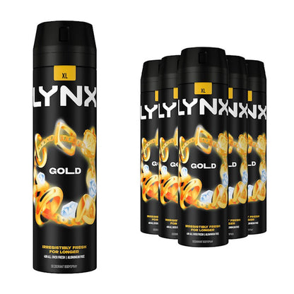 Lynx XL 48-Hour High Definition Fragrance Body Spray Deodorant, 6 Pack, 200ml