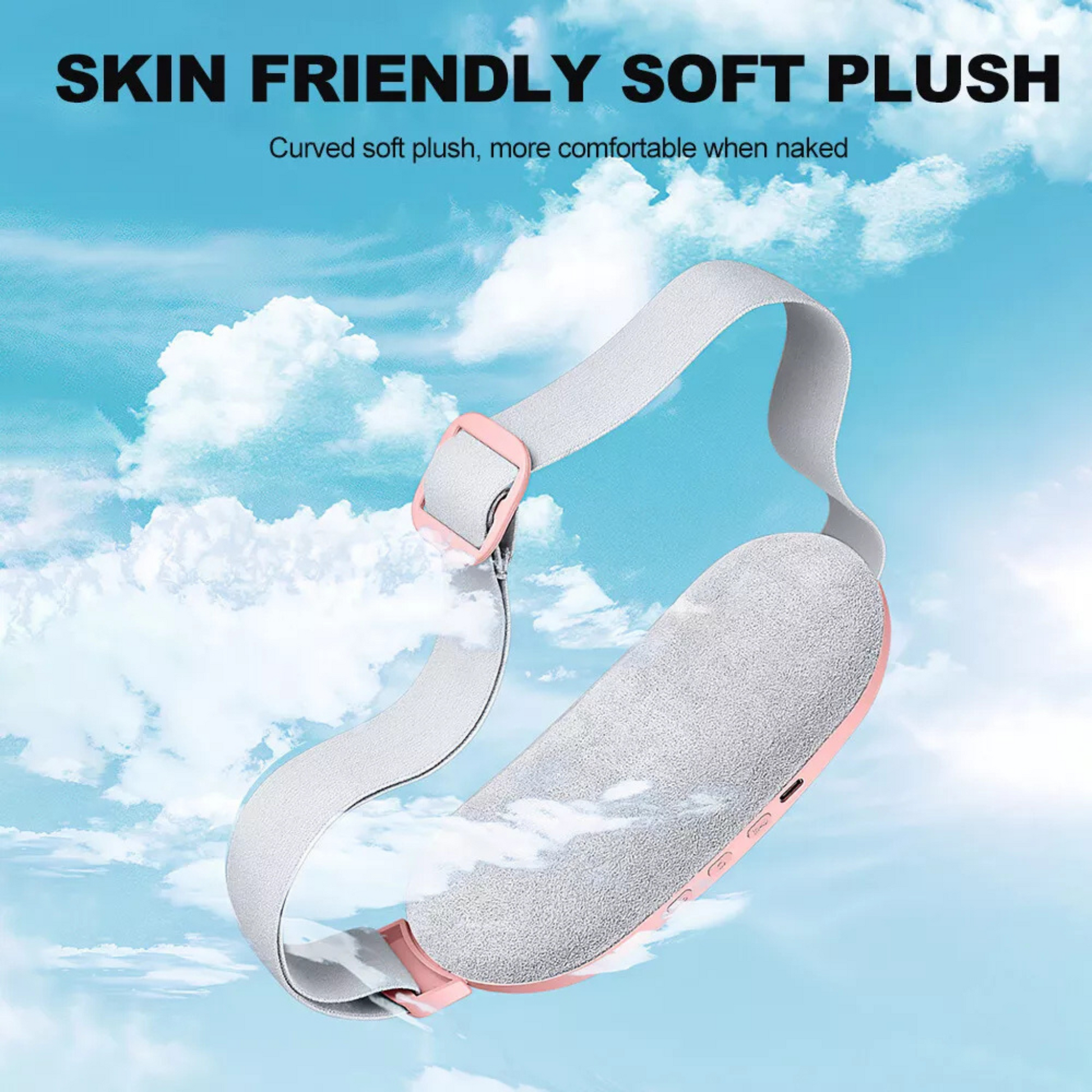 Menstrual Pain Relief Heating & Massage Belt – Fast Heat Therapy for Cramps, Back & Abdominal Comfort Zenifie
