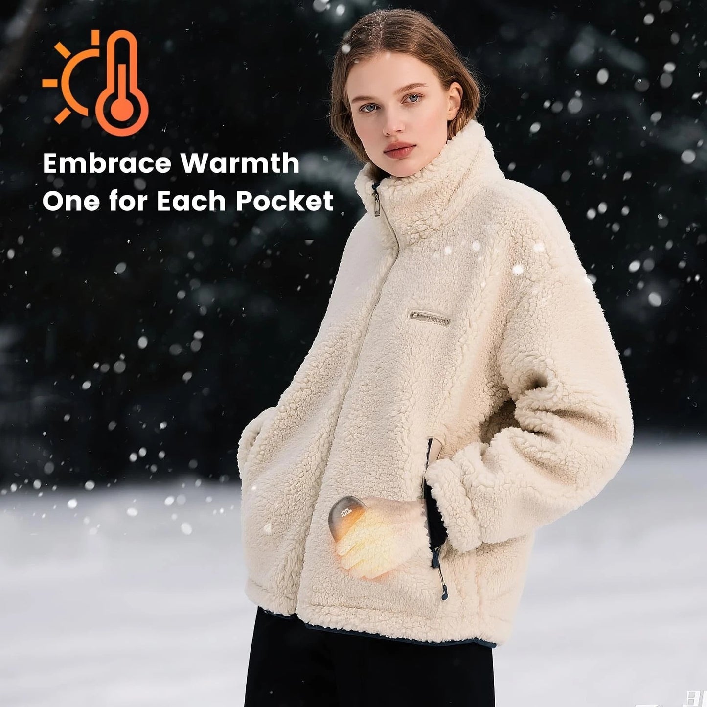 Rechargeable Magnetic Hand Warmer Set, Digital Display Portable  Pocket Heater, 2-Piece Electric Heating Glove Accessories