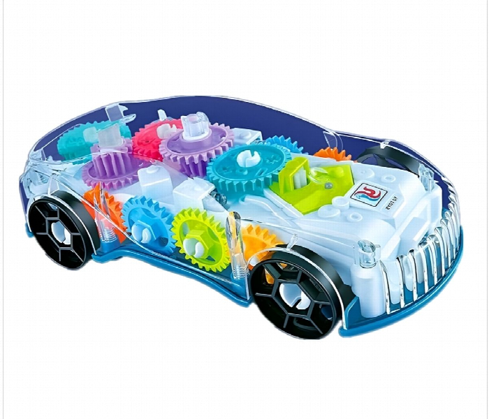 Transparent Gear Racing Toy Car with Lights & Music Zenifie