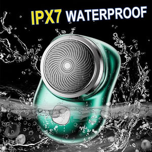 Portable Waterproof Pocket Razor for Men with 90 Day Battery Life | Rechargeable Electric Shaver with 15 Blade Turbine Tech