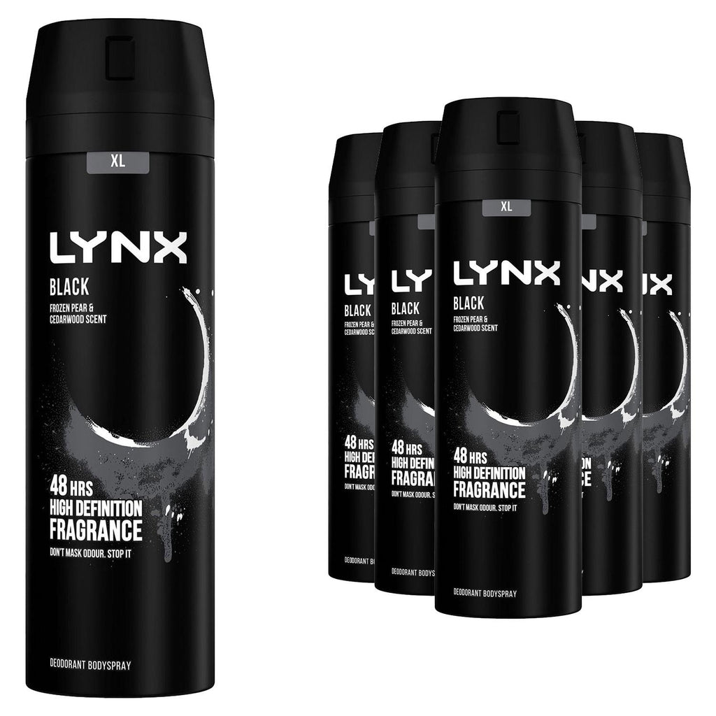 Lynx XL 48-Hour High Definition Fragrance Body Spray Deodorant, 6 Pack, 200ml