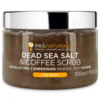PraNaturals Dead Sea Salt Body Scrub 500g w/ Natural Oils & Minerals No parabens