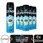 Lynx XL 48-Hour High Definition Fragrance Body Spray Deodorant, 6 Pack, 200ml
