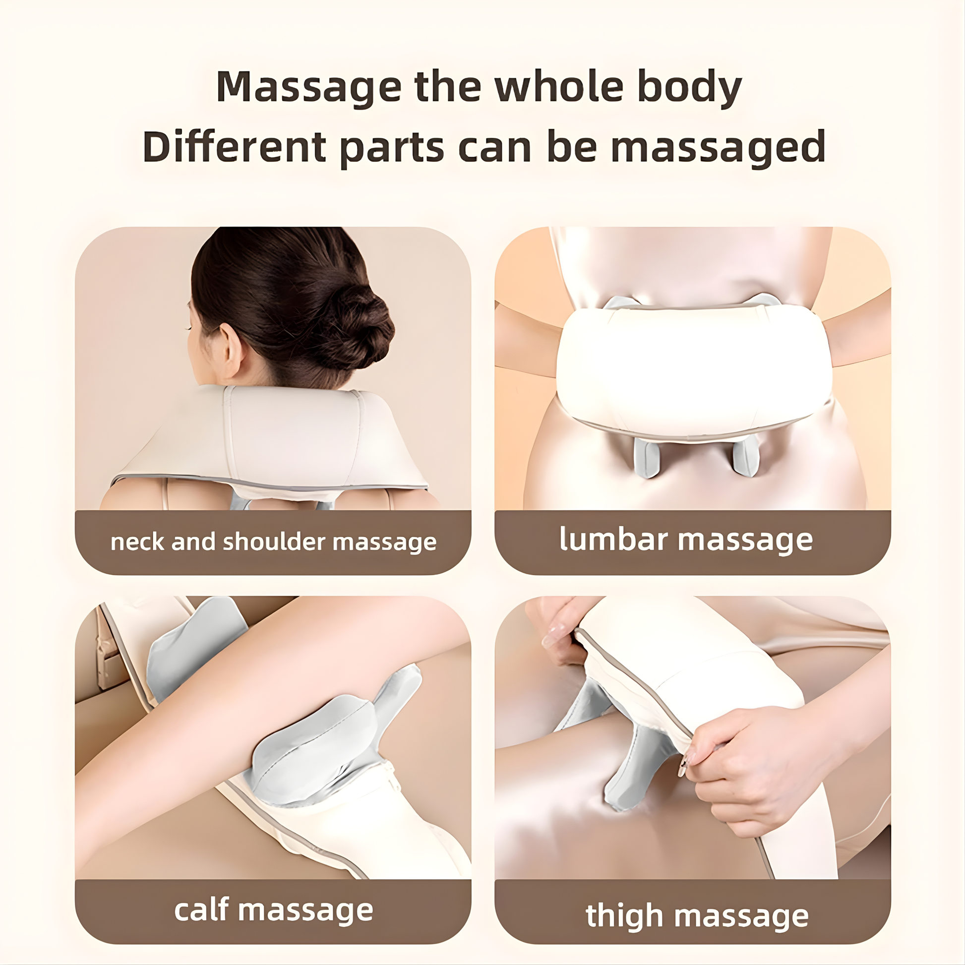 Shiatsu Neck & Back Massager with Heat – Deep Tissue Pain Relief Zenifie