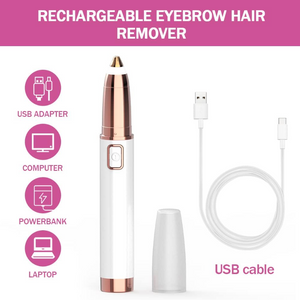 Rechargeable Eyebrow Hair Remover with LED Light &amp; Digital Display