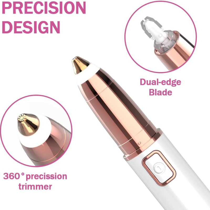 Rechargeable Eyebrow Hair Remover with LED Light &amp; Digital Display Zenifie