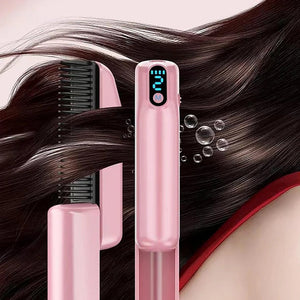 Portable Hair Straightener Comb – 3-Minute Quick Styling & Frizz Control