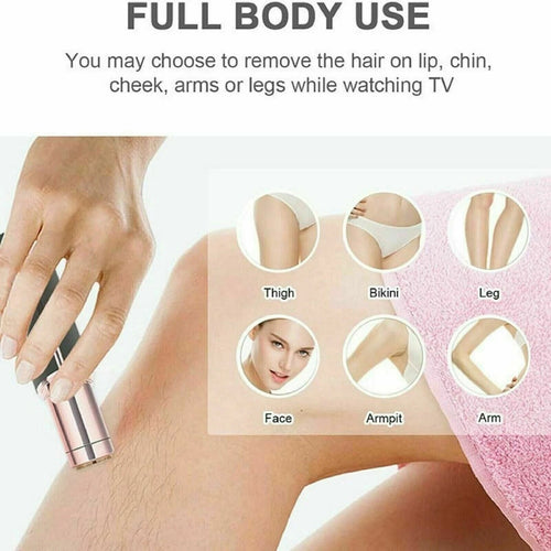 Electric Ladies Painless Face Facial Hair Remover Trimmer Removal Epilator USB