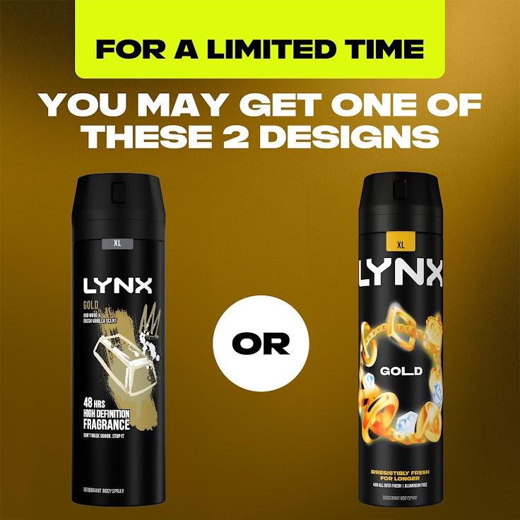 Lynx XL 48-Hour High Definition Fragrance Body Spray Deodorant, 6 Pack, 200ml