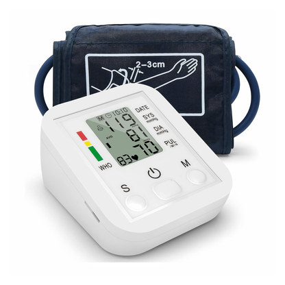 Digital Blood Pressure Monitor – Fully Automatic Upper Arm BP Machine with Heart Rate Monitor & Voice Function, Portable Design Zenifie