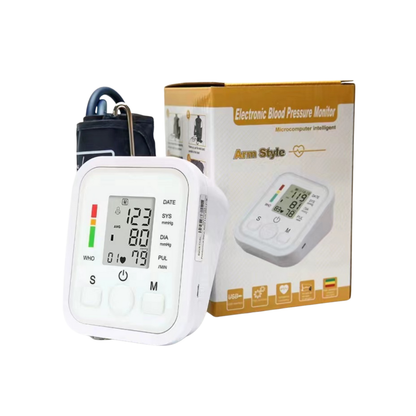 Digital Blood Pressure Monitor – Fully Automatic Upper Arm BP Machine with Heart Rate Monitor & Voice Function, Portable Design Zenifie