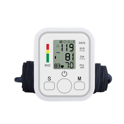 Digital Blood Pressure Monitor – Fully Automatic Upper Arm BP Machine with Heart Rate Monitor & Voice Function, Portable Design Zenifie