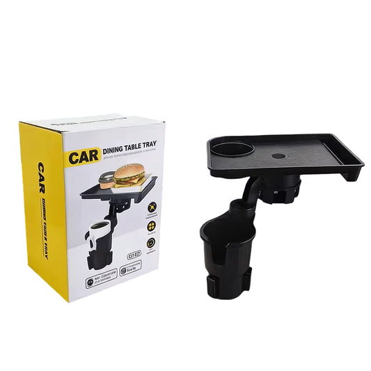 Car Cup Holder Tray with Phone Slot