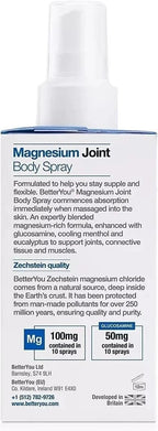 BetterYou Magnesium Oil Joint Spray Body Support Function 100ml UK Free Delivery