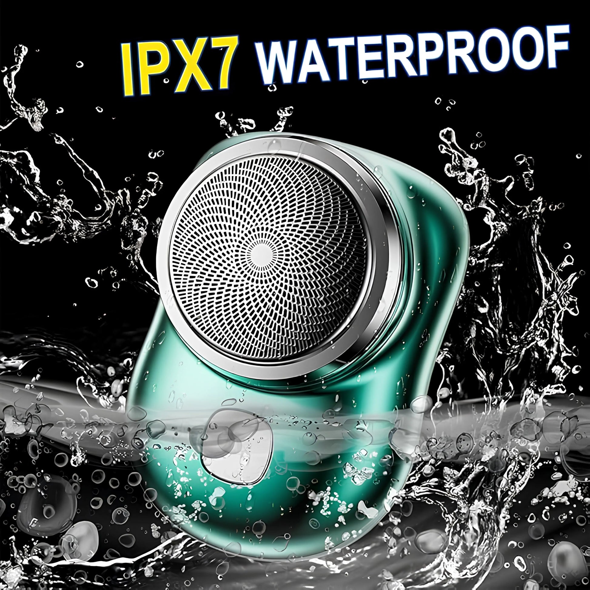 Portable Waterproof Pocket Razor for Men with 90 Day Battery Life | Rechargeable Electric Shaver with 15 Blade Turbine Tech Zenifie