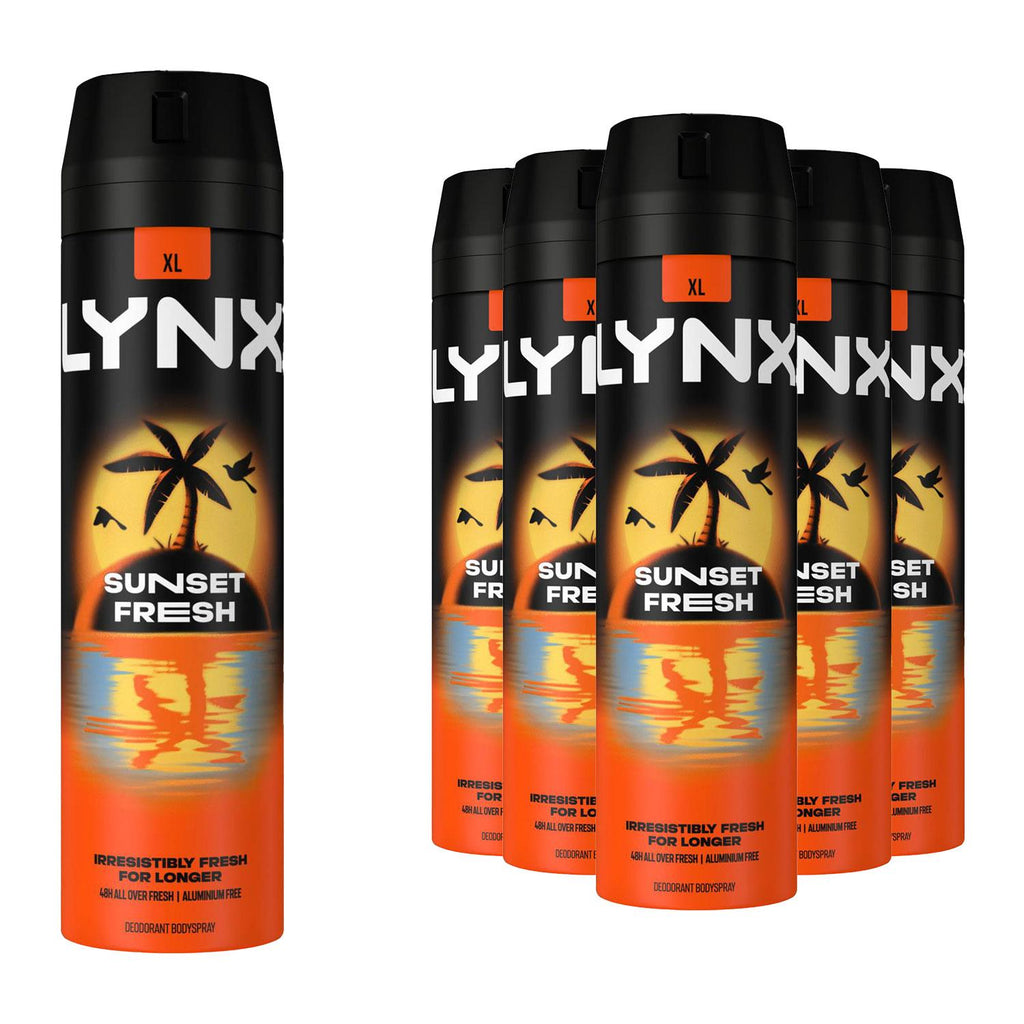 Lynx XL 48-Hour High Definition Fragrance Body Spray Deodorant, 6 Pack, 200ml