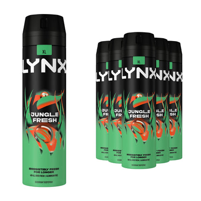 Lynx XL 48-Hour High Definition Fragrance Body Spray Deodorant, 6 Pack, 200ml
