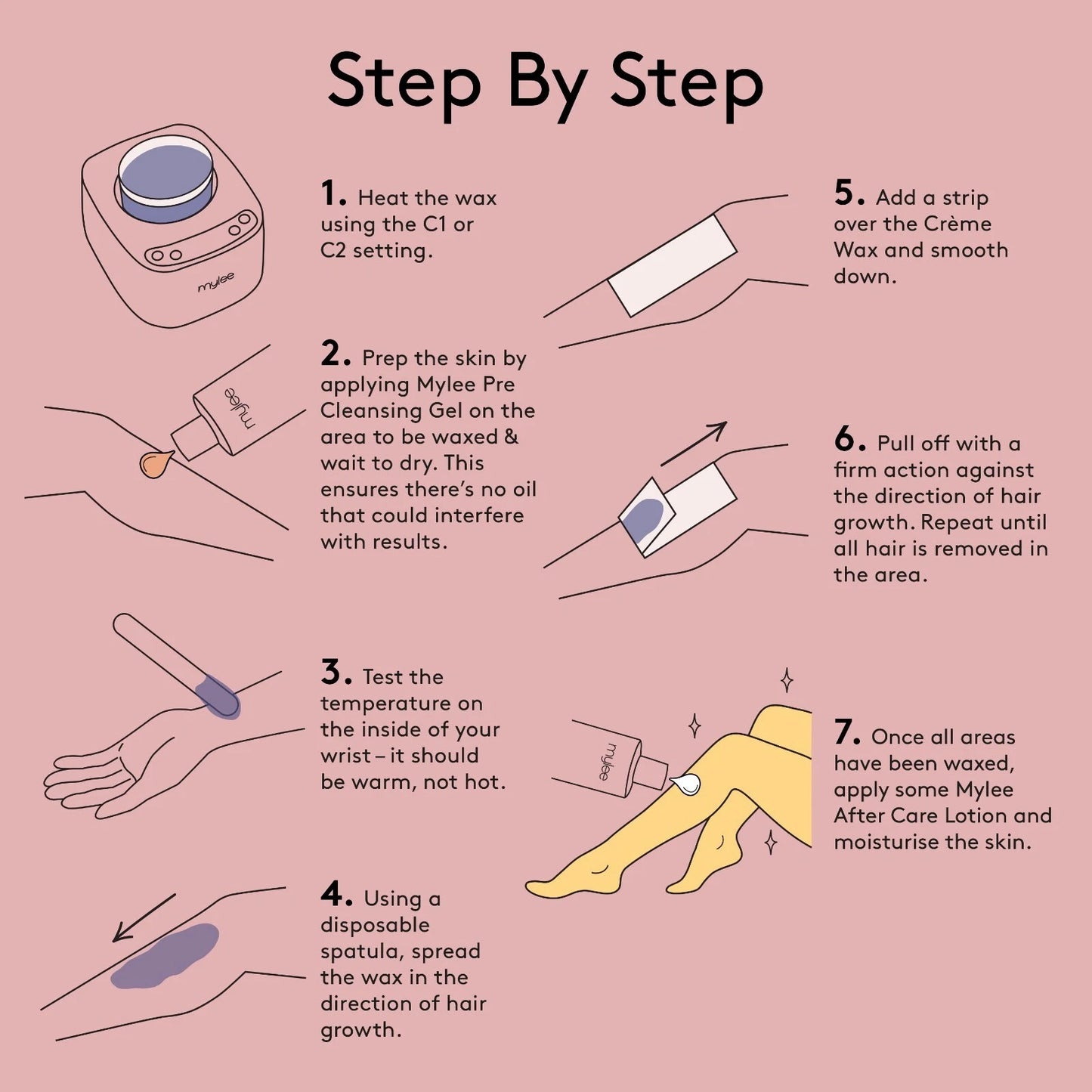 Hair Removal Soft Creme Wax Honey Tea Tree Rose Depilation Waxing 450g Pot