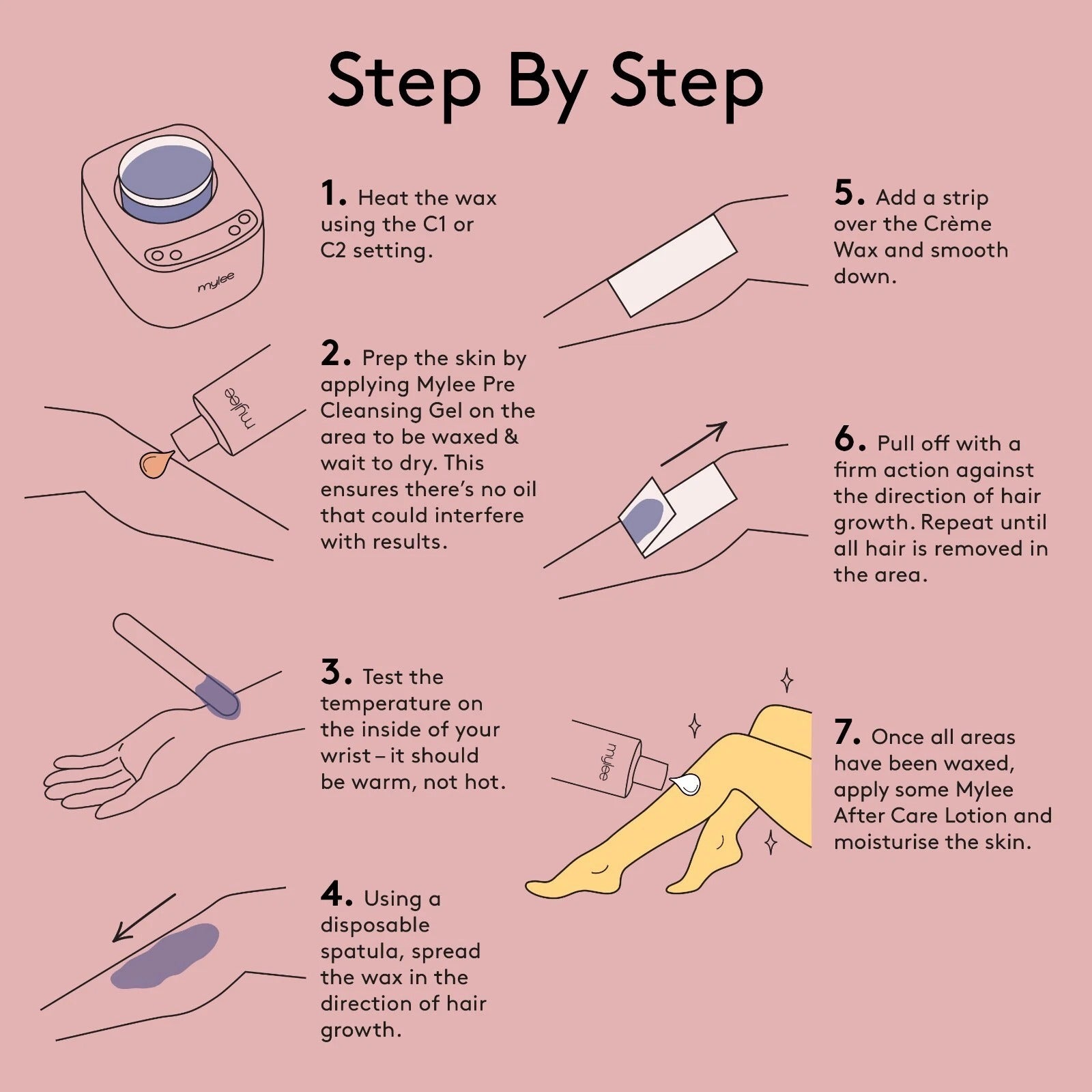 Hair Removal Soft Creme Wax Honey Tea Tree Rose Depilation Waxing 450g Pot