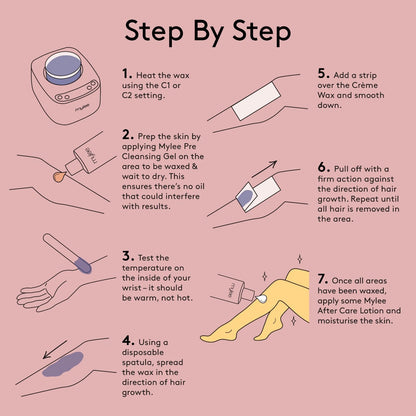 Hair Removal Soft Creme Wax Honey Tea Tree Rose Depilation Waxing 450g Pot