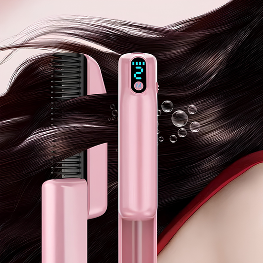 Portable Hair Straightener Comb – 3-Minute Quick Styling & Frizz Control