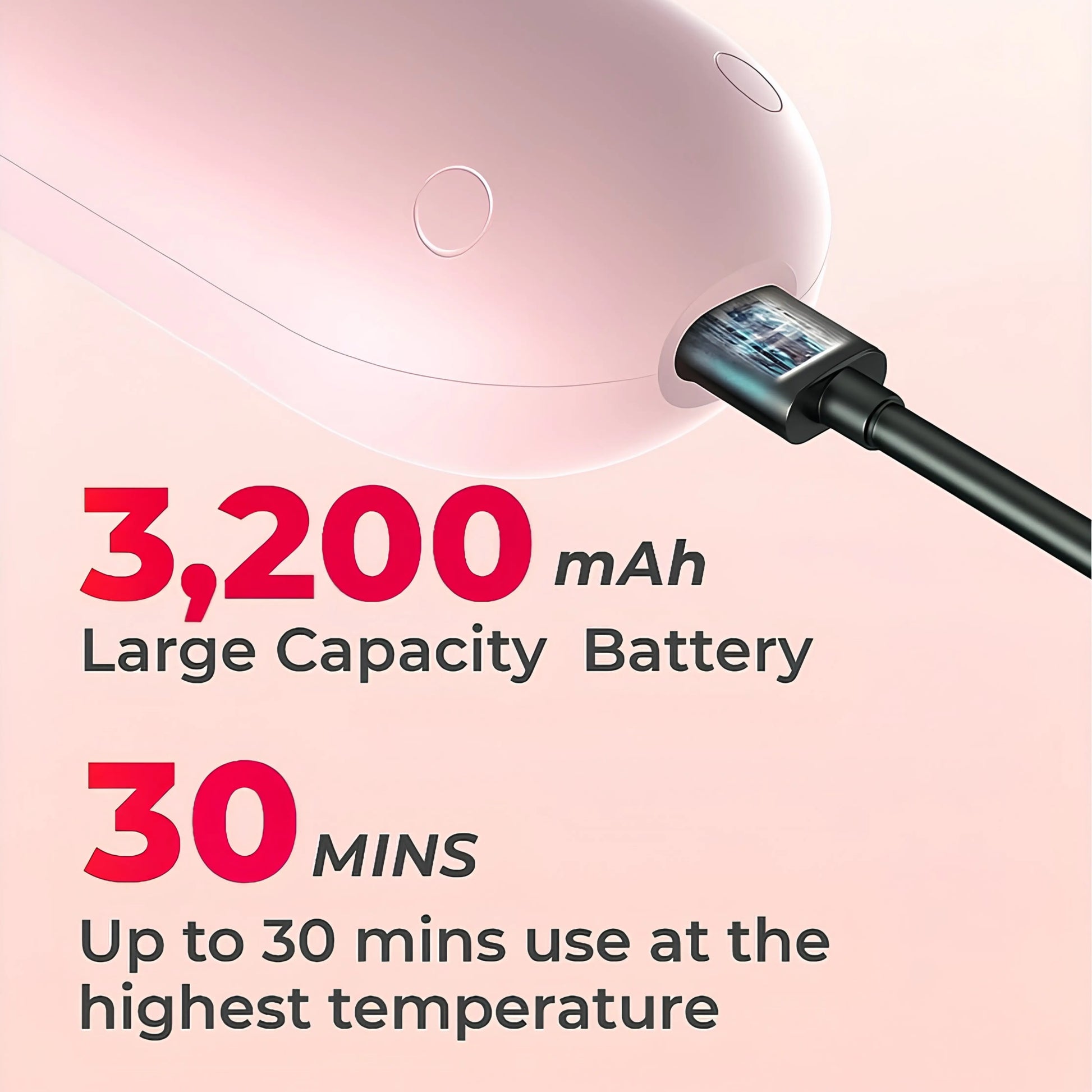 Wireless Rechargeable Hair Straightener Comb – 3200mAh Cordless Styling Brush Zenifie