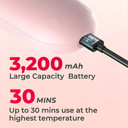 Wireless Rechargeable Hair Straightener Comb – 3200mAh Cordless Styling Brush Zenifie