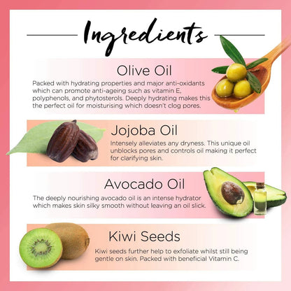 PraNaturals Pink Himalayan Salt Dry Oil Bath Body Scrub Mineral-Rich 500ml