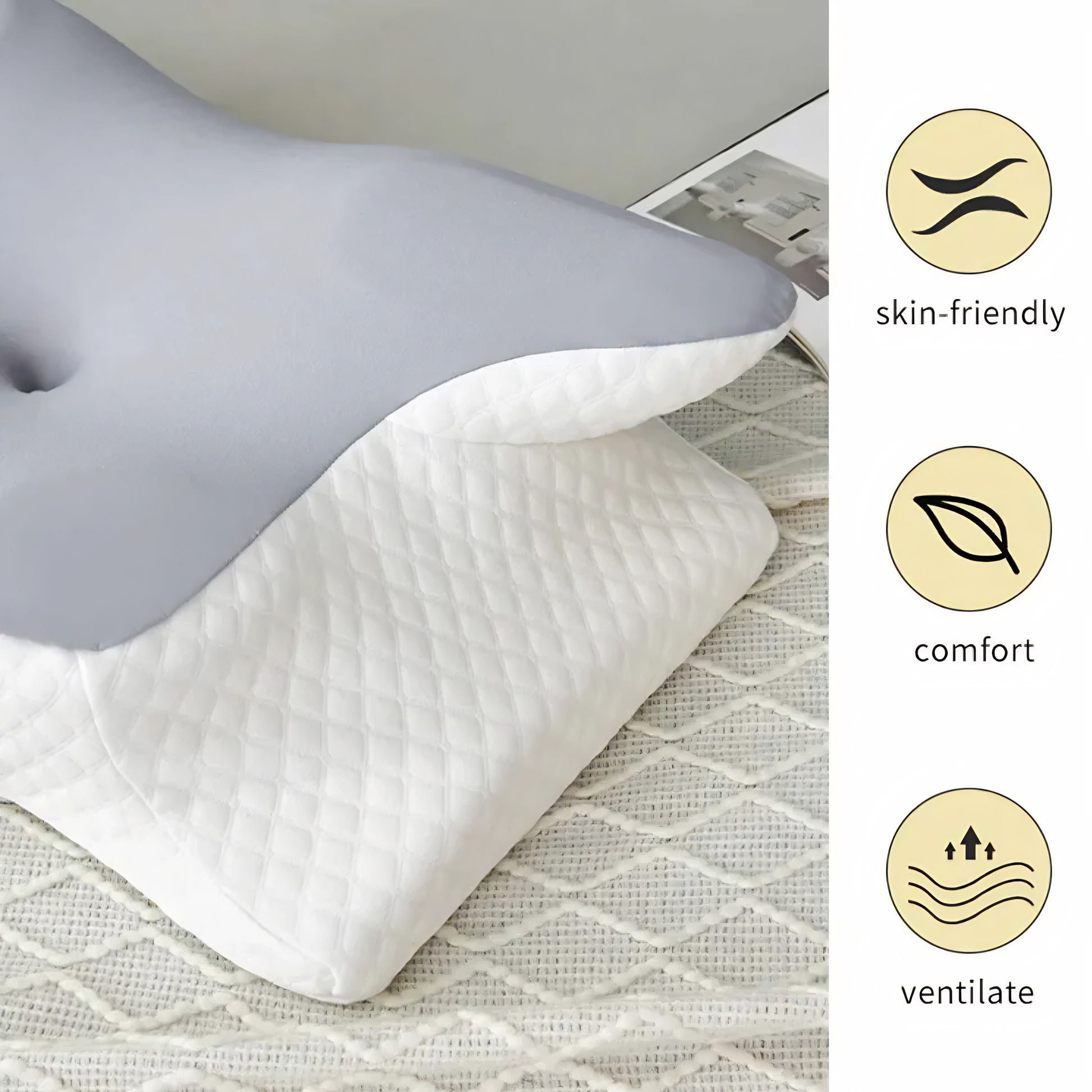 Orthopedic Butterfly Cervical Pillow – Advanced Neck & Shoulder Support for Deep, Restorative Sleep Zenifie