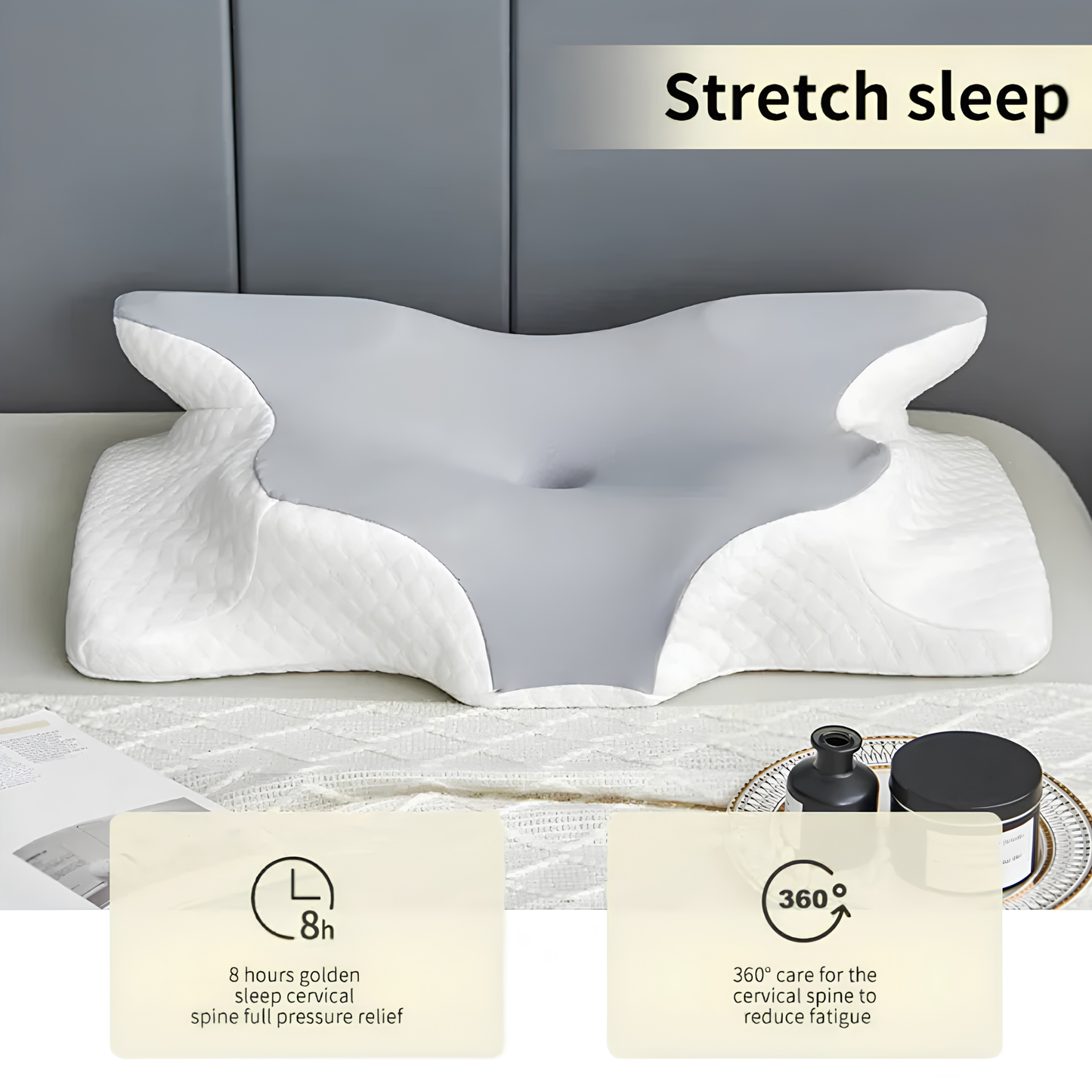 Orthopedic Butterfly Cervical Pillow – Advanced Neck & Shoulder Support for Deep, Restorative Sleep Zenifie