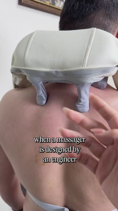 Wireless Neck & Shoulder Massager with Electric Massage Fnction, Portable USB powered Deep Tissue Pad for Office Home Travel Use Neck Shoulder Relaxer