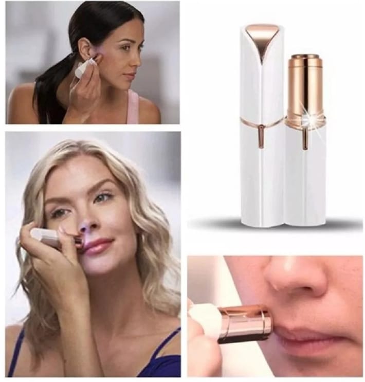 Painless Facial Hair Remover for Women – Portable Electric Trimmer for Upper Lip, Chin, Face & Eyebrows