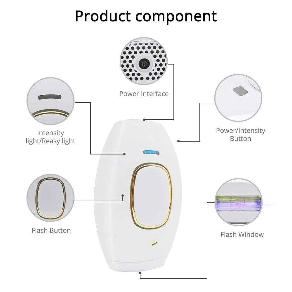 IPL Hair Removal Device – Permanent Hair Reduction for Face & Body