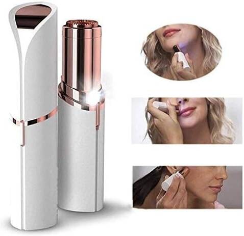 Painless Facial Hair Remover for Women – Portable Electric Trimmer for Upper Lip, Chin, Face & Eyebrows