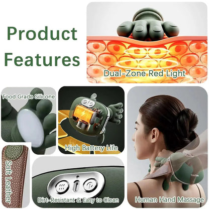 Cordless Shiatsu Neck & Shoulder Massager Zenifie