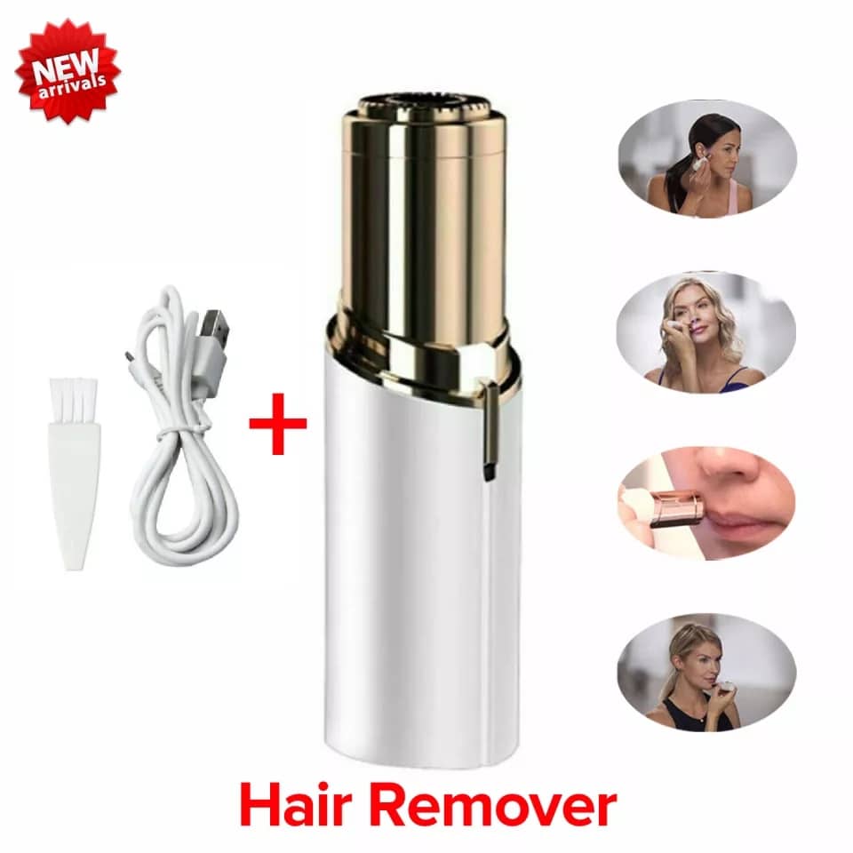 Painless Facial Hair Remover for Women – Portable Electric Trimmer for Upper Lip, Chin, Face & Eyebrows