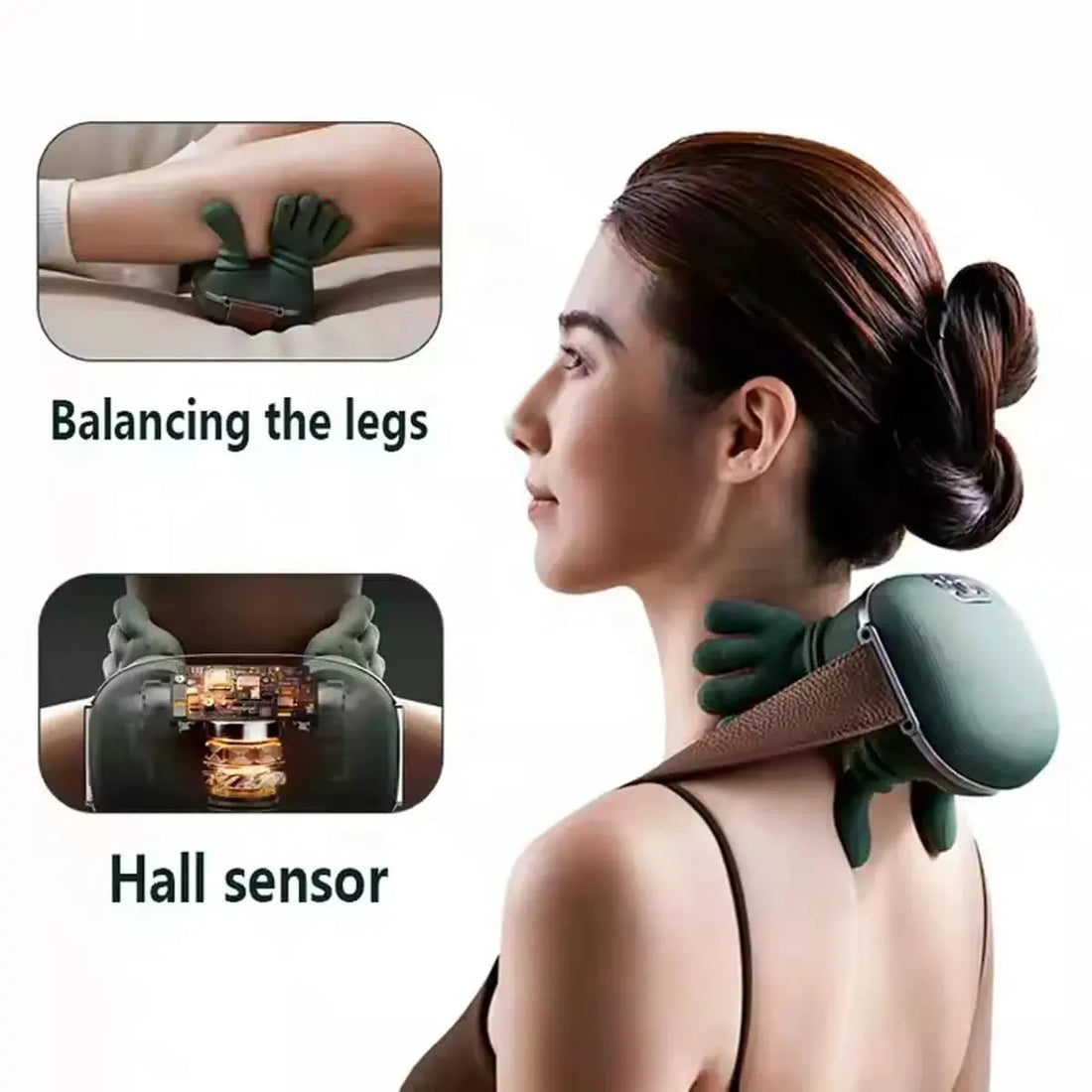 Cordless Shiatsu Neck & Shoulder Massager Zenifie