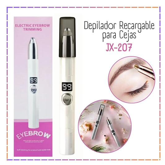 Rechargeable Eyebrow Hair Remover with LED Light &amp; Digital Display